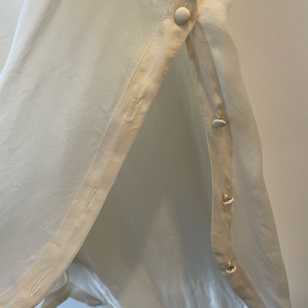 Rachel Zoe silk tunic side button size 2